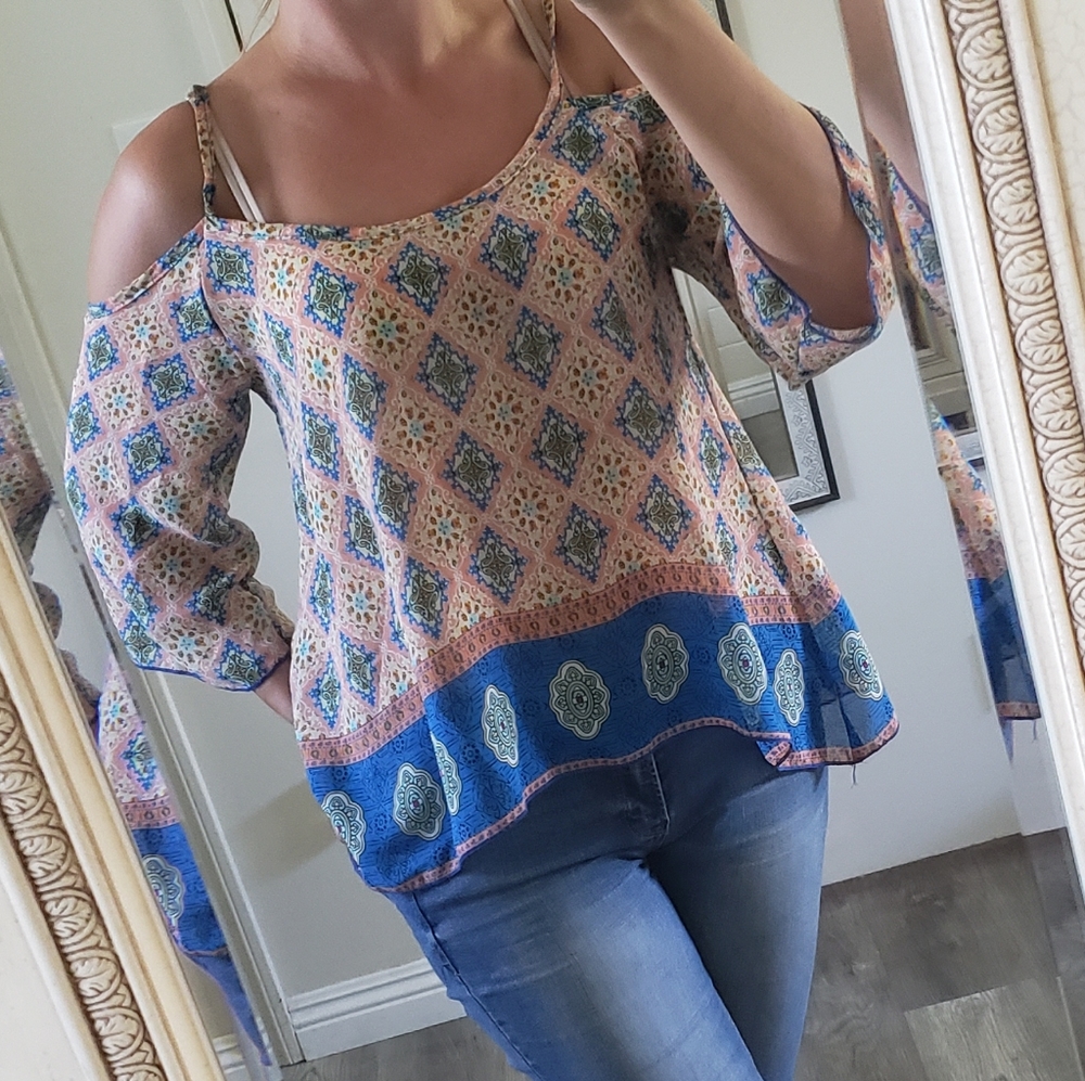 Boho off the shoulder top